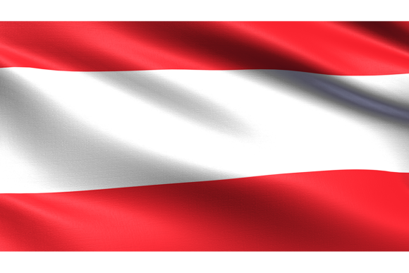 Austria Flag with Waving Fabric Texture: A Premium Design Asset