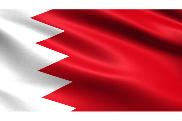Bahrain Flag with Waving Fabric Texture: A Designer's Asset