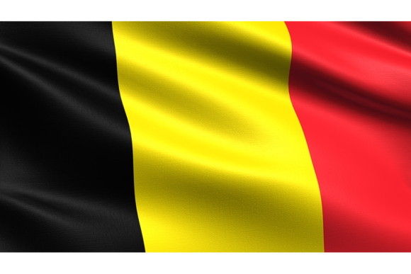 Belgium Flag with Waving Fabric Texture: A Designer's Asset
