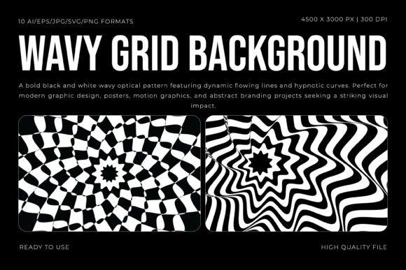 Captivating Wavy Grid Backgrounds for Modern Design