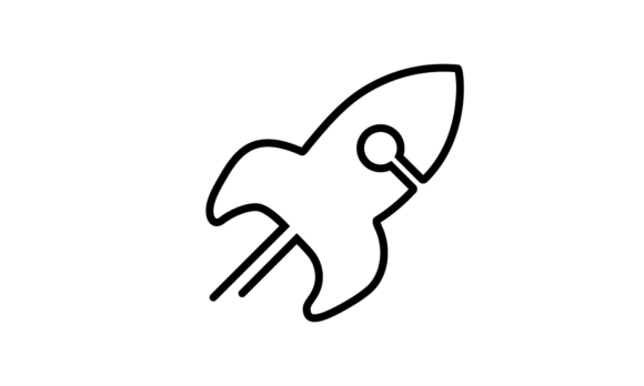 Dynamic Motion: The Power of Rocket Continuous Line Art