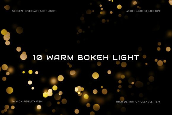 Elevate Your Visuals with Warm Bokeh Overlay Effects