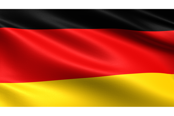 Germany Flag, Waving Fabric Texture: Dynamic Asset for Design