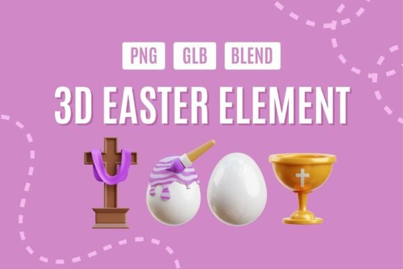 Infuse Springtime Joy with This 3D Easter Element Pack