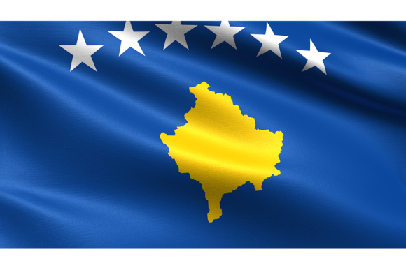 Kosovo Flag: Waving Fabric Texture for Dynamic Designs