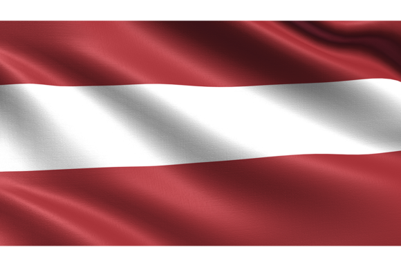 Latvia Flag: Waving Fabric Texture in 4K Detail