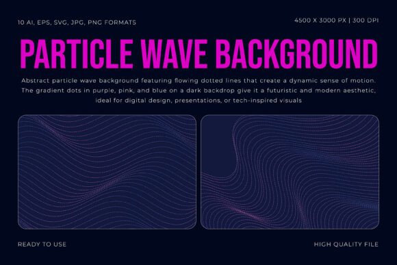 Particle Wave Background: Digital Depth & Motion