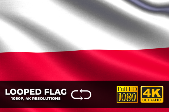 Poland Looping Flag 4K Resolution: Seamless Motion for Modern Projects