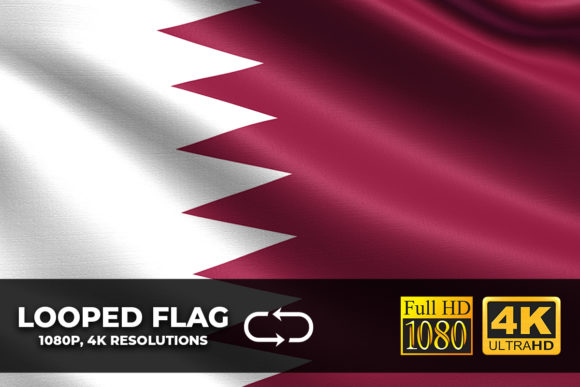 Qatar Looping Flag 4K Resolution: A Seamless Design Asset