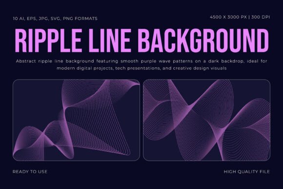 Ripple Line Background: Adding Flow to Modern Designs