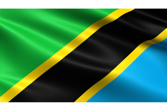 Tanzania Flag: Waving Fabric Texture for Realistic Design