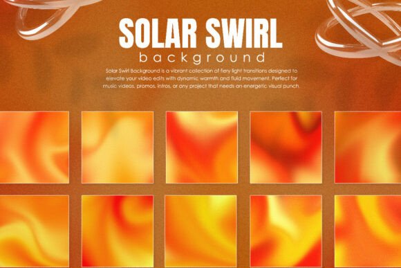 Unleash Fiery Creativity with Solar Swirl Backgrounds