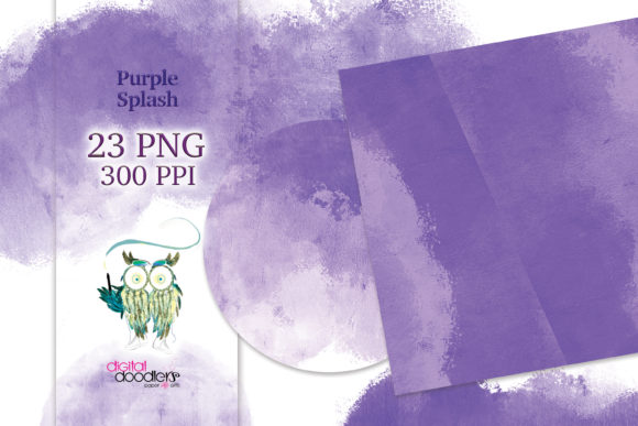 Unleashing Creative Energy with Purple Watercolor Splash Graphics