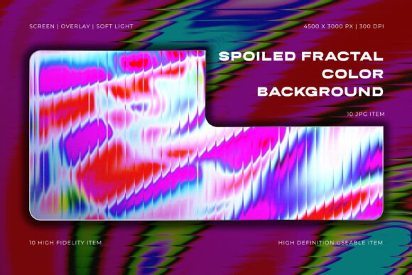 Unleashing Digital Chaos with Spoiled Fractal Color Backgrounds